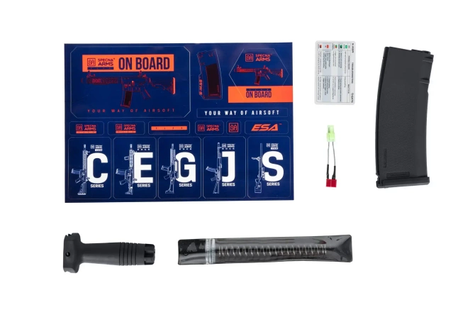 MEGA ZESTAW Karabinek ASG Specna Arms M4 SA-F13 FLEX™ GATE X-ASR Gen.2 Czarny