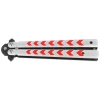 Nóż treningowy Third Decor Habitat Balisong White/Red Aluminium, Black 420