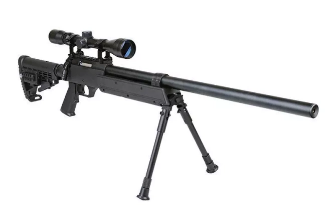 MB13D sniper rifle replica with scope and bipod