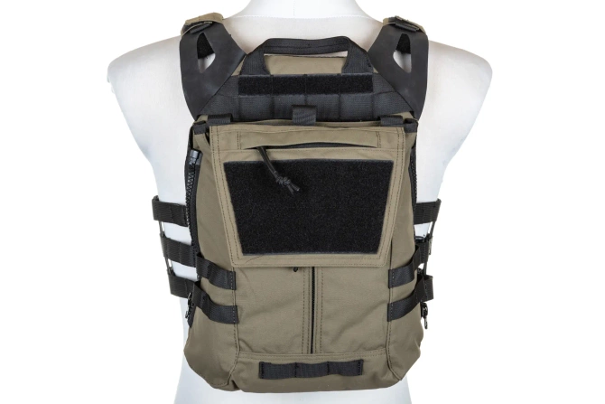 Specna Arms Tactical Plate Carrier type waistcoat with assault panel Ranger Green
