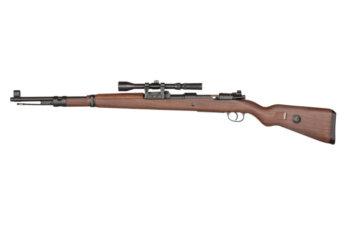 Kar98k Rifle Replica (Spring Powered) - Polymer Version + optics