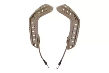 Set of rails for FAST type helmets - Tan