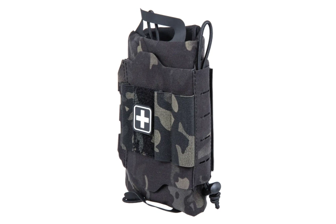 Tactical tear-off first aid kit with Velcro Wosport MultiCam Black