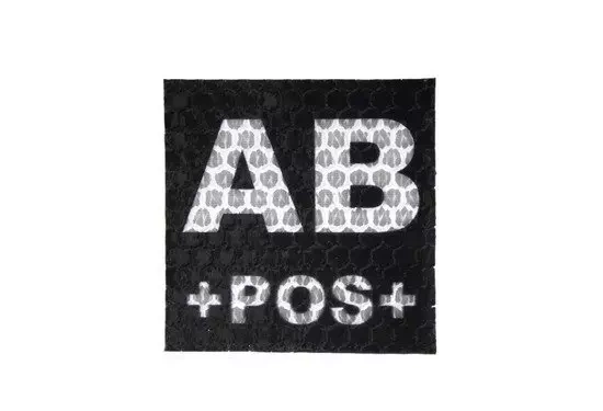 IR patch – AB POS BLOOD TYPE