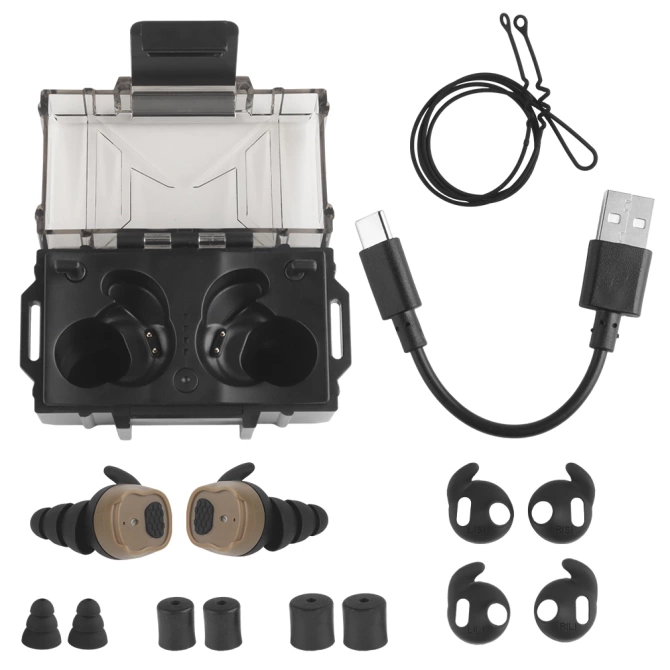 Wosport HD-30 Bluetooth Active In-Ear Hearing Protectors Tan