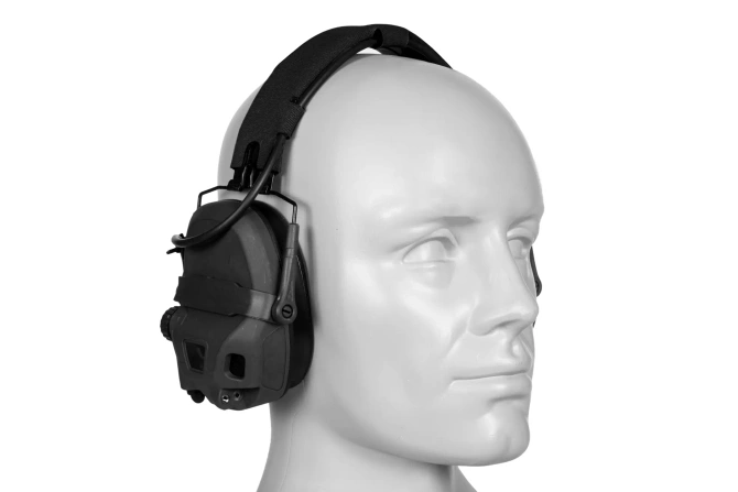 Taktyczne słuchawki aktywne HD-17 Gen 6 - Czarny