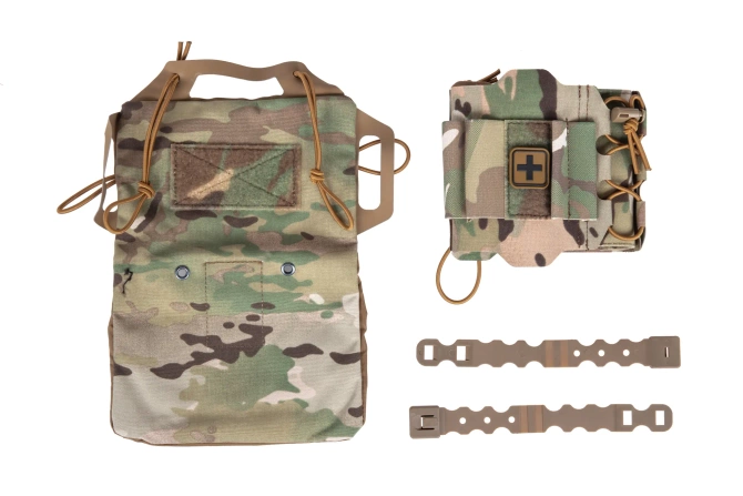 Tactical first aid kit with Molle panel Wosport Multicam