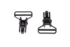 Gogle clips for helmets - black