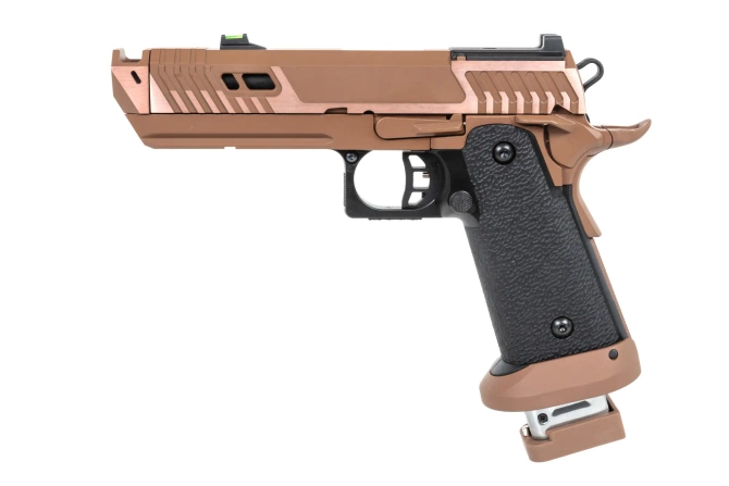 airsoft SRC Sahara Viper DUAL POWER pistol with CO2 magazine Flat Dark Earth