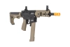 airsoft Specna Arms SA-FX01 FLEX™ HAL ETU Half-Tan submachine gun with orange discharge device