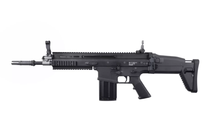 Replika karabinka WE SCAR-H "Open Bolt" - czarna