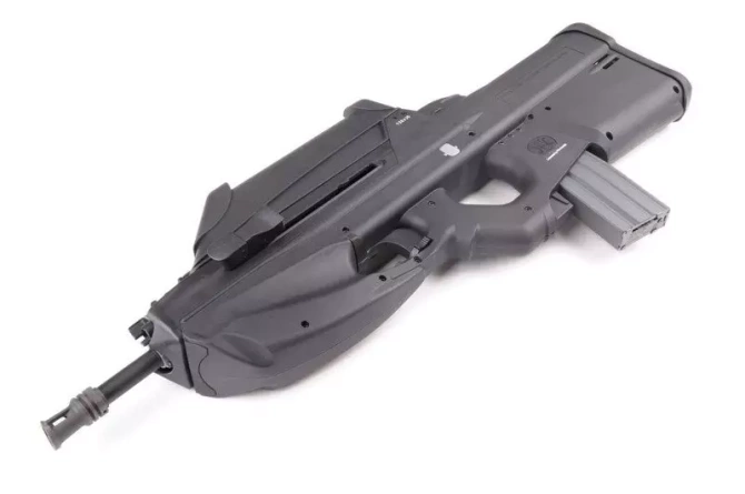 FN F2000 assault rifle replica with scope - black