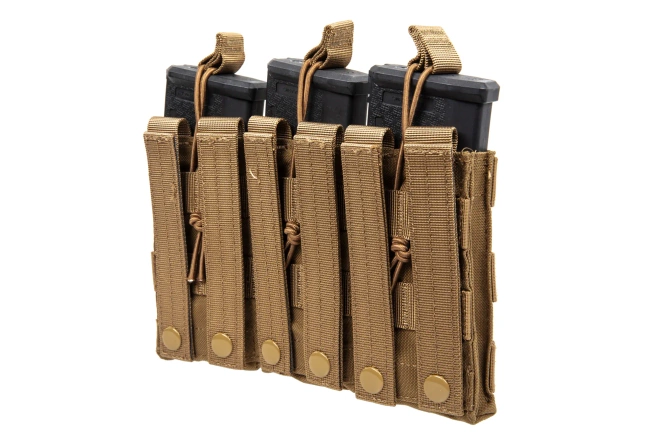 Triple open type loader for M4/M16 magazines Specna Arms Tan