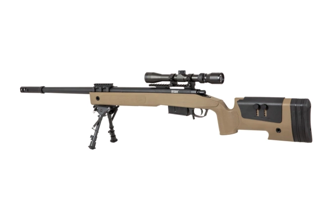 SA-S03 CORE™ Sniper Rifle Replica with Scope and Bipod - Tan