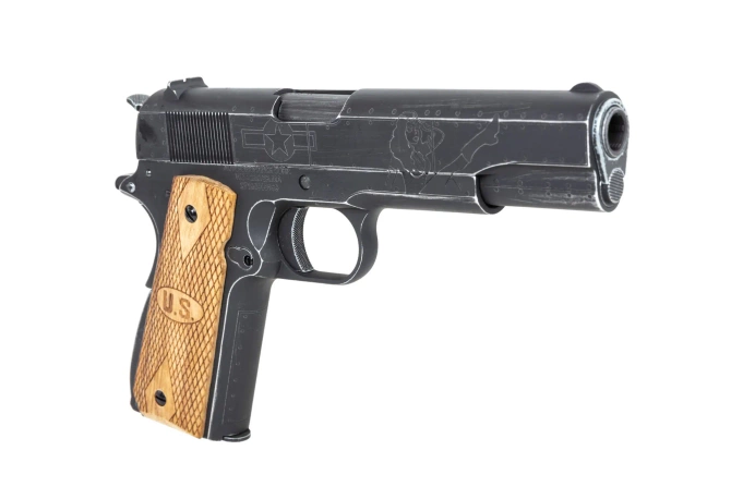 airsoft Cybergun Auto Ordnance 1911 Victory Girl Green Gas Pistol