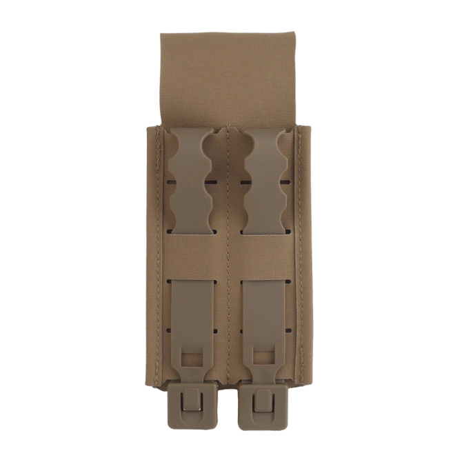 Podwójna ładownica Wosport na magazynki Flip Pouch Coyote Brown