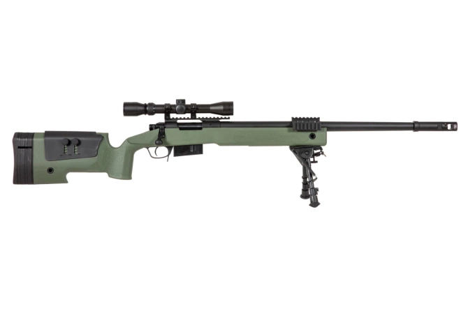 SA-S03 CORE™ High Velocity Sniper Rifle Replica with Scope and Bipod - olive