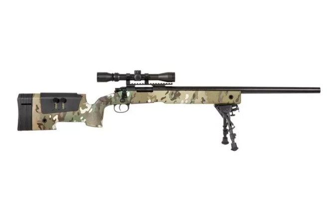 SA-S02 CORE™ High Velocity Sniper Rifle Replica with Scope and Bipod - MC