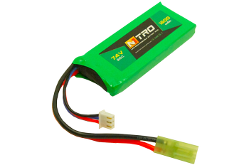 Akumulator LiPo 7,4V 1600mAh 20C - NITRO + alarm gratis