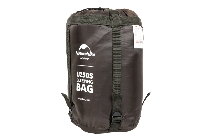 Naturehike U250S NH20MSD07 sleeping bag (+6°C / -10°C) (Left) Olive