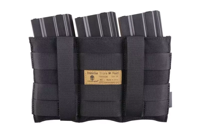 Triple Speed Pouch for M4/M16 Magazines - Black