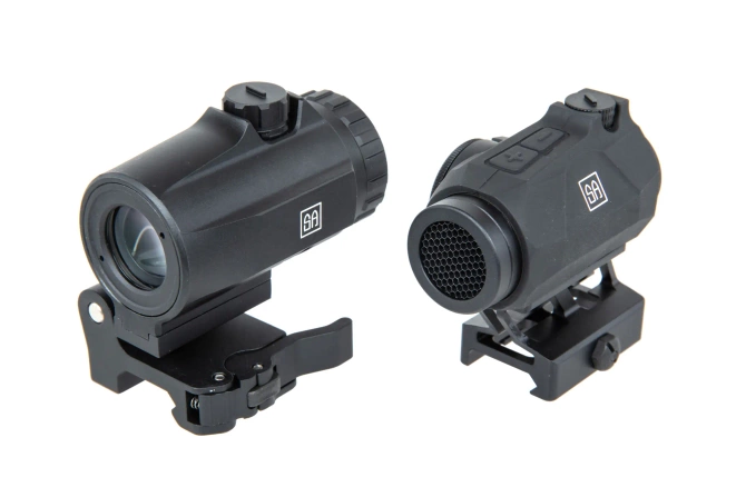 Specna Arms EDGE™ HD red dot sight and magnifier kit Black