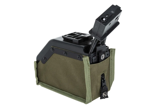 Magazynek box 1500 kulek Specna Arms do replik SA-249 Oliwkowy