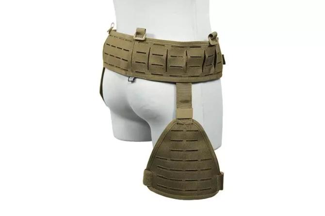 Drop-Leg Laser-Cut Tactical Belt - Tan