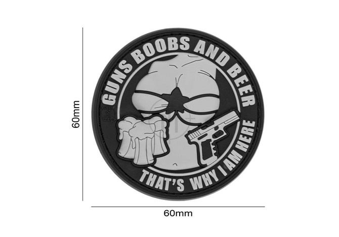 Naszywka Guns Boobs and Beer - JTG