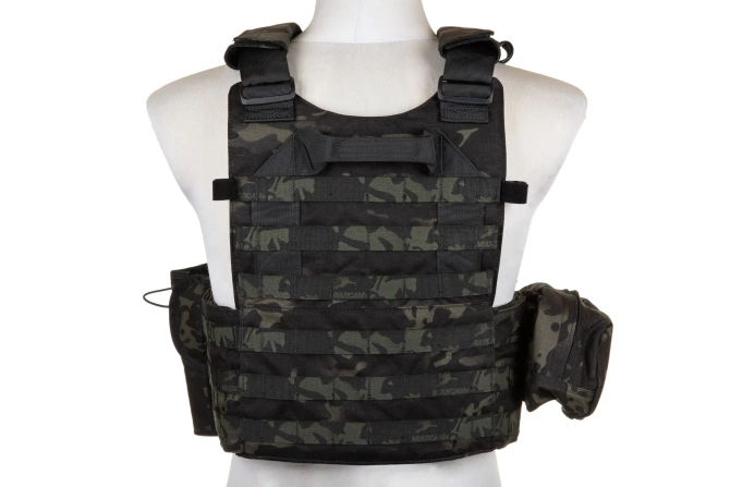 Emerson Gear 6094A Style Plate Carrier Vest with Load Kit Multicam Black