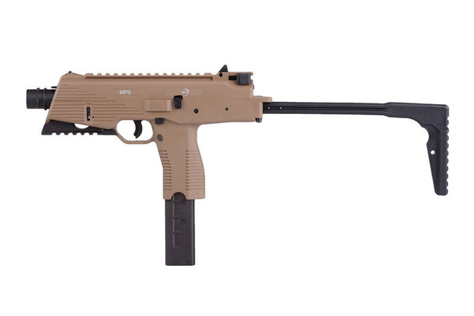 Replika pistoletu maszynowego MP9 A3 - tan - ASG