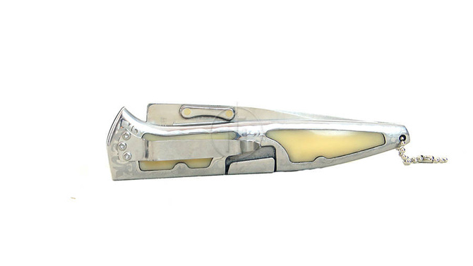 Nóż mysliwski ozdobny masywny perła