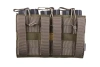 Triple Open Top Pouch for M4/M16 + Pistol Magazines - Foliage Green