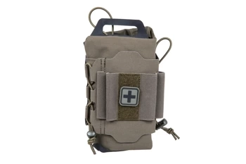 Tactical first aid kit with Molle panel Wosport Ranger Green