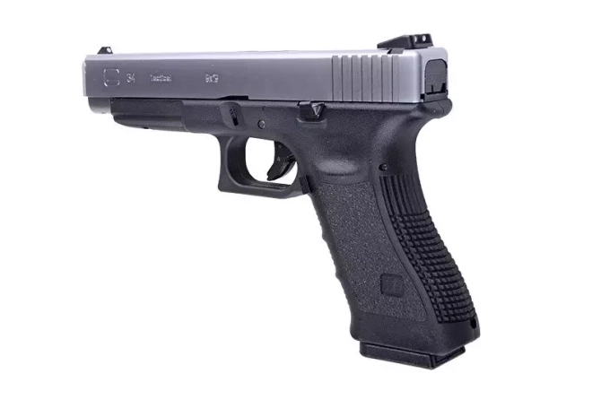 Replika pistoletu gazowego G34 Gen 3 - srebrna