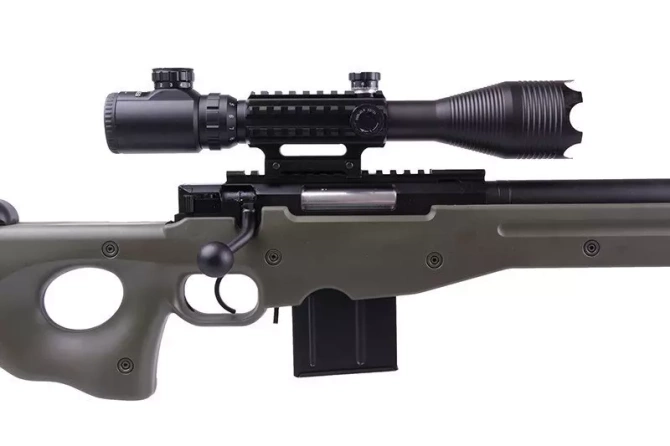 4402D sniper rifle replica (with scope and bipod) - olive