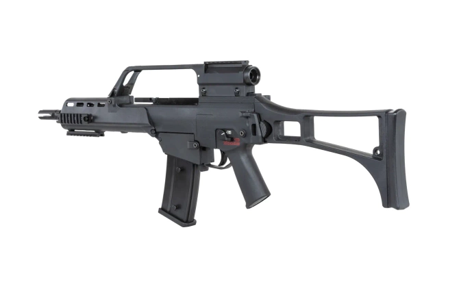 SRC DUAL POWER SR36K COB-304 airsoft carbine with scope Black