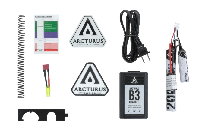 Karabinek ASG Arcturus M4 LWT MK-I CQB 10" AEG SPORT SE™ Starter Pack Szary