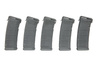 Zestaw 5 magazynków mid-cap typu PMAG 140 kulek do replik M4/M16 - szary