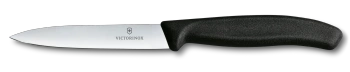 Swiss Classic, nóż, ostrze gładkie, 10 cm, czarny - Victorinox