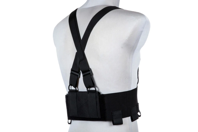 Kamizelka Low-Vis typu Chest Rig - Czarna