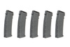 Zestaw 5 magazynków mid-cap typu PMAG 140 kulek do replik M4/M16 - szary