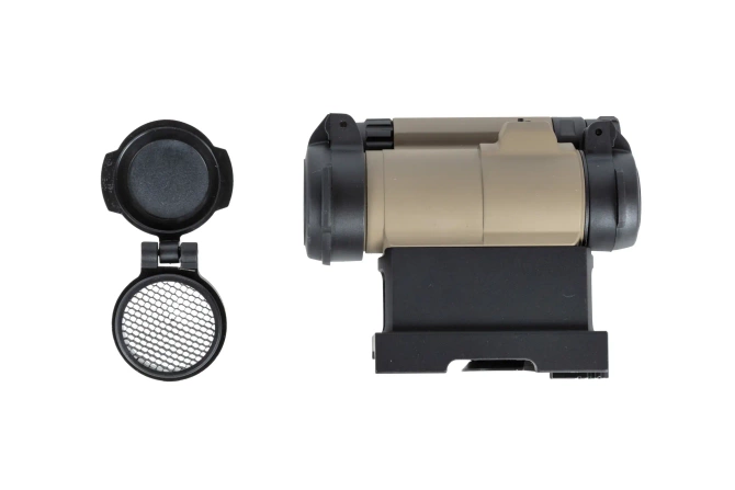 JJ Airsoft M5 red dot sight with QD Tan mount