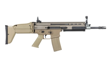 airsoft Cybergun x FN HERSTAL SCAR-L assault rifle with transport case Tan