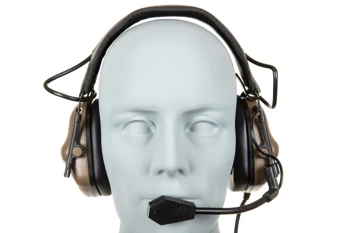 Taktyczny zestaw słuchawkowy Wosport HD-08 Gen. 5 Tan