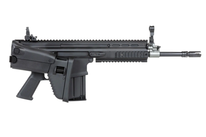 Cybergun x FN HERSTAL SCAR-H airsoft Assault Carbine with Carrying Case Black