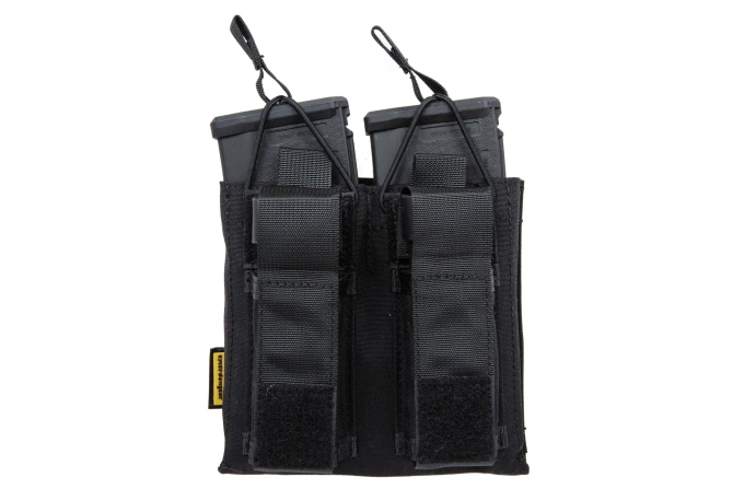 Open Top double loader for M4/M16 + pistol magazines Black