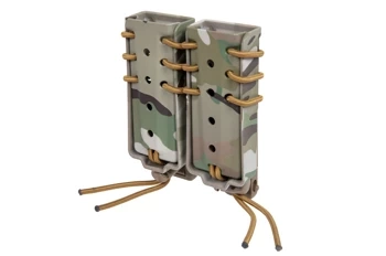 Ładownica na 2 magazynki 9mm Wosport Urban Assault Long Quick Pull Multicam
