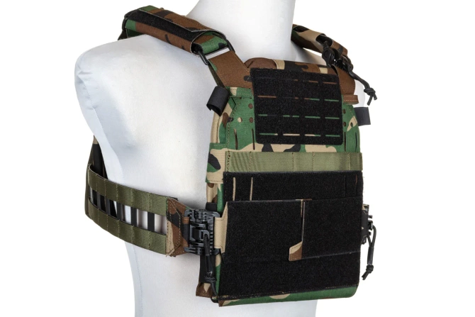 Specna Arms Tactical QR III Woodland Plate Carrier Vest