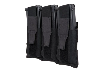 Triple magazine loader with flap Wosport Black